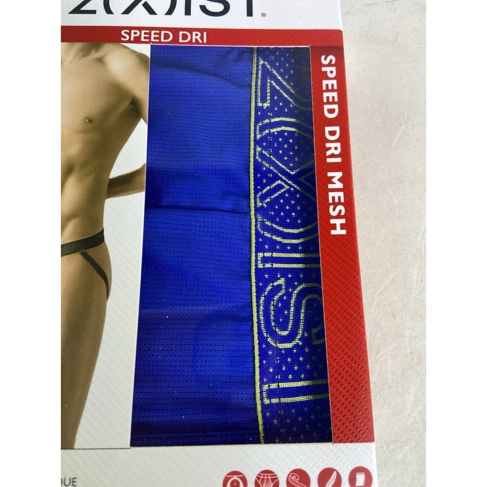 2xist Speed Dri Mesh Jockstrap Jock Strap Underwear Blue Mens Size XL